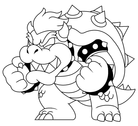 bowser para colorear 3
