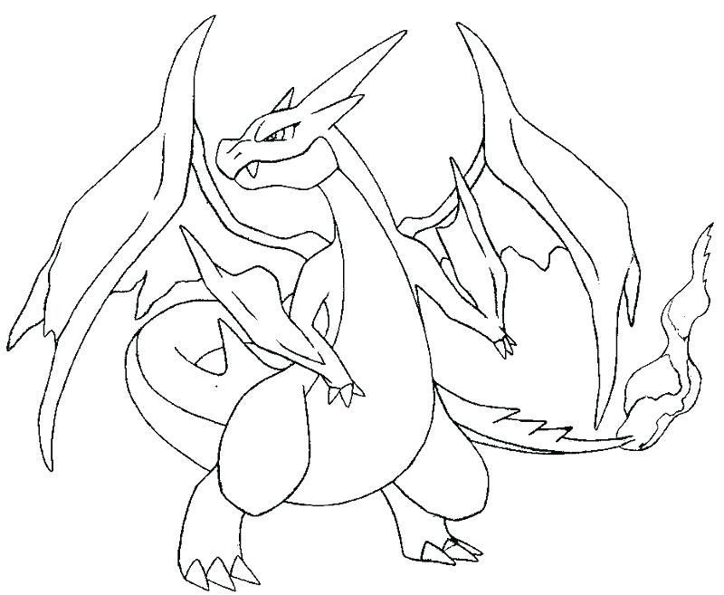 charizard para colorear 8