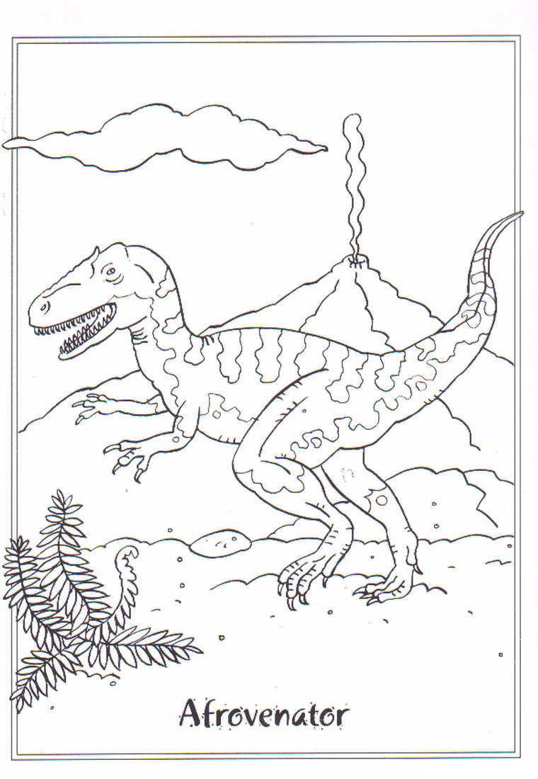 dinosaurios para colorear 7 afrovenator
