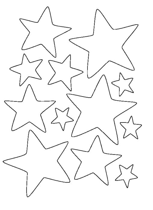 estrellas para colorear 4