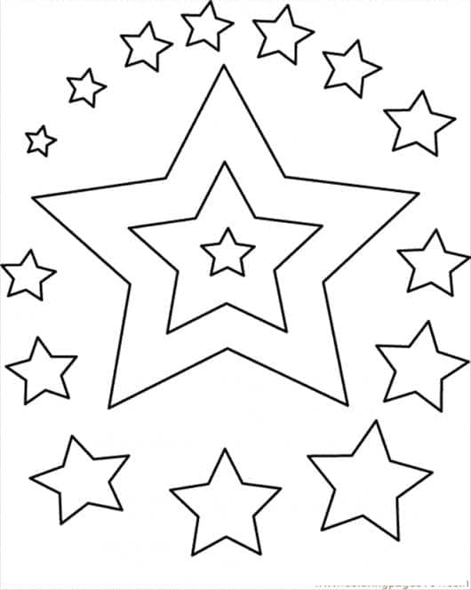 estrellas para colorear 6