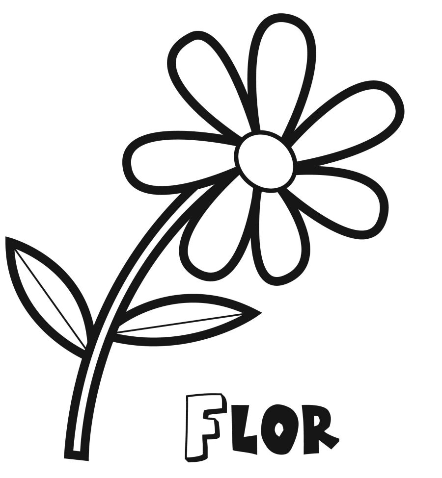flores para colorear 16 - flor