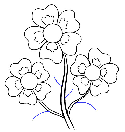 flores para colorear 22