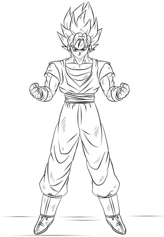 ▷ Dibujos de Goku para colorear 