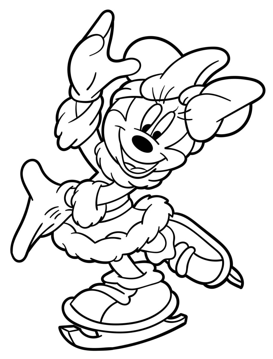 Minnie Mouse 23 - Patinando sobre hielo
