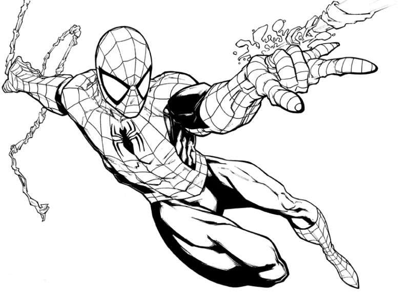  ▷ Dibujos de Spiderman para colorear