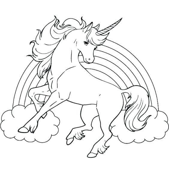 unicornios para colorear 7